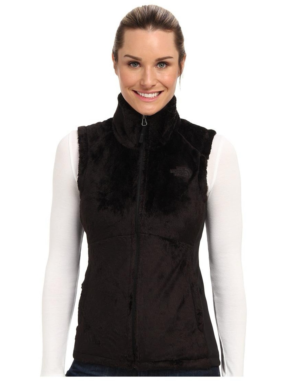 The North Face Women's Black Osito Plush Zip Fleece Vest